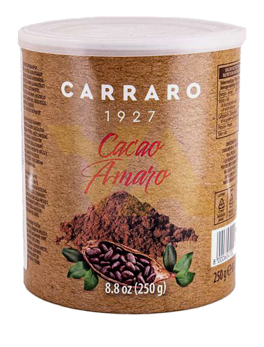 Растворимое какао Carraro Cacao Amaro ж/б 250 гр