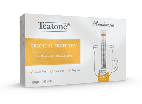 Чай Teatone Чёрный Тропические Фрукты (100 стиков*1,8 г)