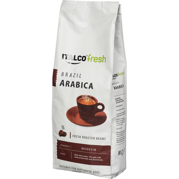 Кофе в зёрнах Italco Arabica Brazil 1кг